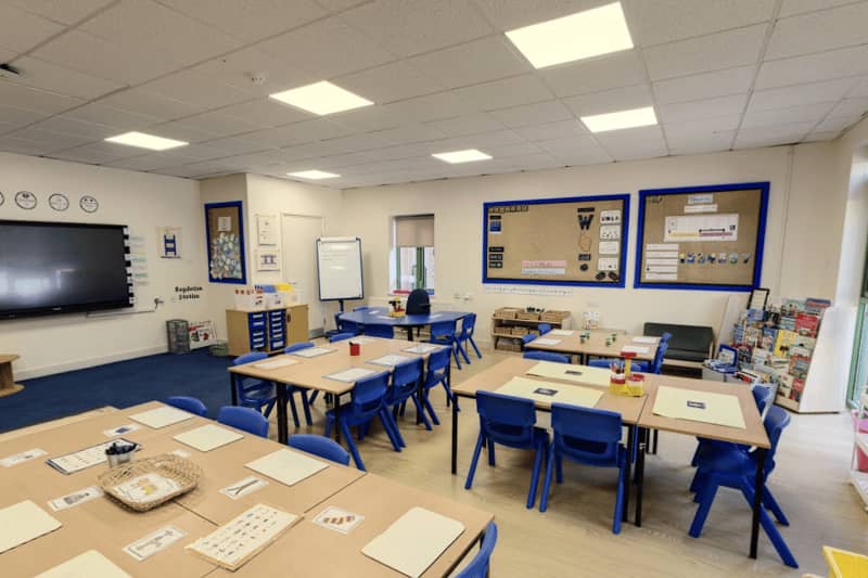Classroom learning session at the school