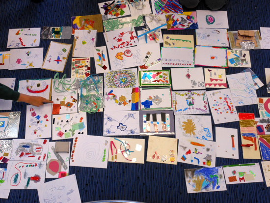Students showcasing creative arts activities